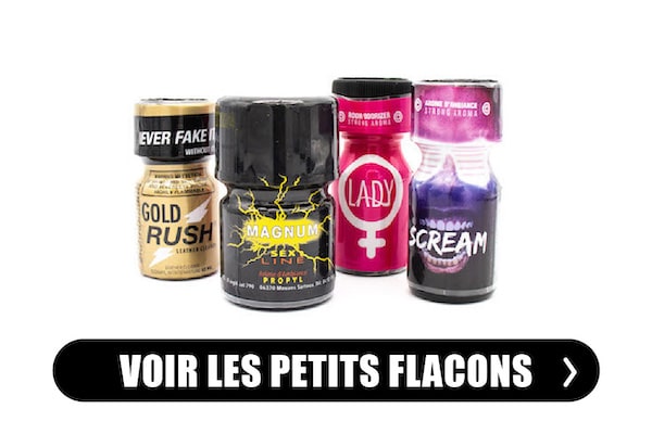 4 poppers petits flacons